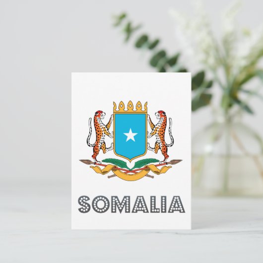 Somali-Emblem Postkarte (Stehend Vorderseite)