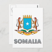 Somali-Emblem Postkarte (Vorne/Hinten)