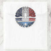 Somali France Tree Roots Flag Runder Aufkleber (Tasche)