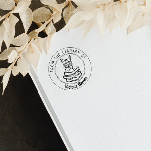 Somali Katze, Buch aus der Bibliothek von Gummistempel