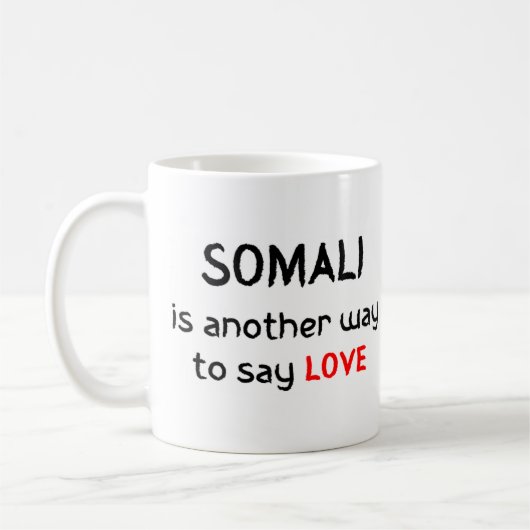 Somali-Liebe Kaffee Tasse (Links)