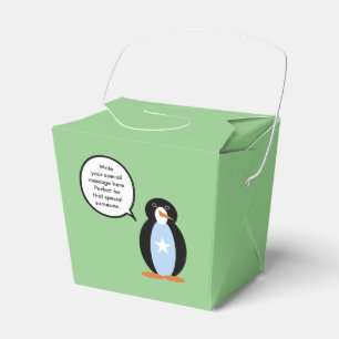 Somali sprechender Ms. Penguin personalisiert Geschenkschachtel
