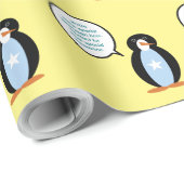 Somali Talking Frau Penguin Personalisiert Geschenkpapier (Rolleneckpunkt)