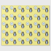 Somali Talking Frau Penguin Personalisiert Geschenkpapier (Flach)