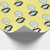 Somali Talking Frau Penguin Personalisiert Geschenkpapier (Ecke)