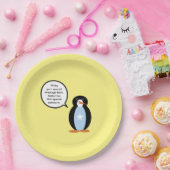 Somali Talking Frau Penguin Personalisiert Pappteller (Party)