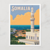 Somalia Afrika Vintage Reise  Postkarte (Vorderseite)