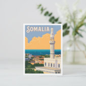 Somalia Afrika Vintage Reise  Postkarte (Stehend Vorderseite)