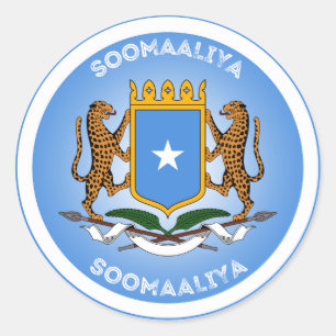 Somalia-Erbe-Emblem Runder Aufkleber