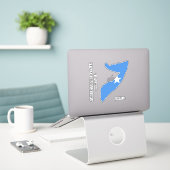 Somalia Flag Charming Patriotic Map Aufkleber (Laptop auf Schreibtisch)