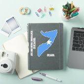 Somalia Flag Charming Patriotic Map Aufkleber (iPad Hülle)