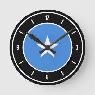 Somalia Flag Elegant Runde Wanduhr