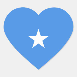Somalia Flag Heftsticker Herz-Aufkleber