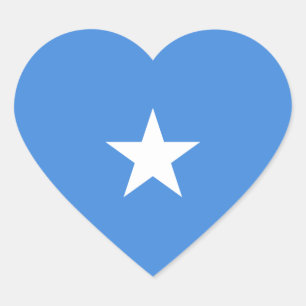 Somalia Flag Heftsticker Herz-Aufkleber