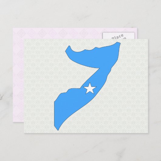 Somalia-Flag-Karte Postkarte (Vorne/Hinten)