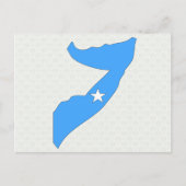 Somalia-Flag-Karte Postkarte (Vorderseite)