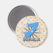 Somalia Flag Map 2.0 Magnet (Vorderseite/Rückseite)