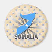 Somalia Flag Map 2.0 Magnet (Vorne)