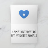 Somalia Flag Patriotic Geburtstag Karte (Innenseite)