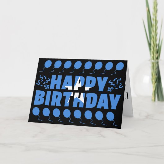 Somalia Flag Patriotic Geburtstag Karte (Vorderseite)