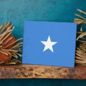Somalia Flag Plaque Fotoplatte (Seite)