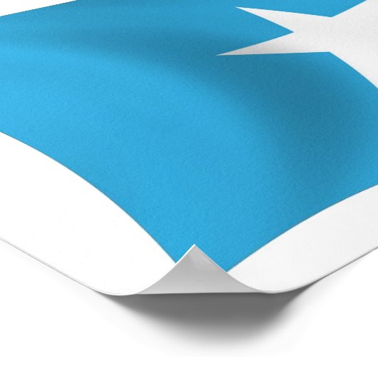 Somalia Flag Poster Print (Ecke)