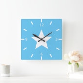 Somalia flag quadratische wanduhr (Zuhause)