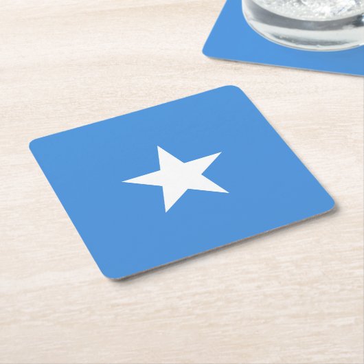 Somalia Flag Rechteckiger Pappuntersetzer (angewinkelt)