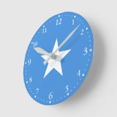Somalia Flag Runde Wanduhr (Winkel)