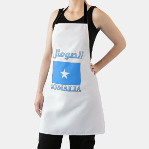 Somalia-Flagge ا ل ص و م ل arabisch & englisch Wor Schürze
