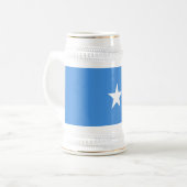Somalia-Flagge Bierglas (Vorderseite Links)
