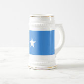 Somalia-Flagge Bierglas (VorderseiteRechts)