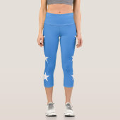 Somalia-Flagge Capri Leggings (Vorderseite)