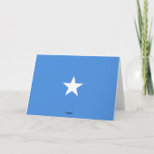 Somalia-Flagge Dankeskarte (Rückseite)