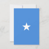Somalia-Flagge Dankeskarte (Vorderseite)