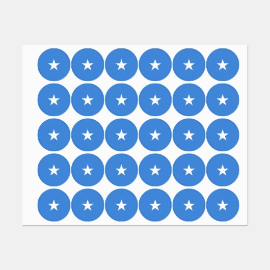Somalia-Flagge Etiketten (Blatt)