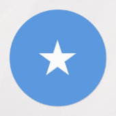 Somalia-Flagge Etiketten (Design 1)