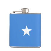Somalia-Flagge Flachmann (Vorderseite)