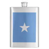 Somalia-Flagge Flachmann (Vorderseite)