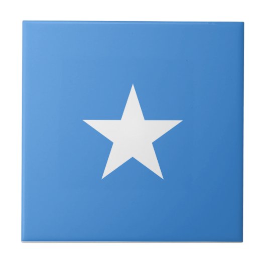 Somalia-Flagge Fliese (Vorderseite)