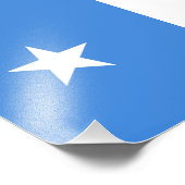 Somalia-Flagge Fotodruck (Ecke)