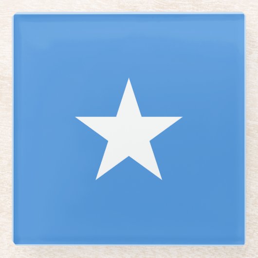 Somalia-Flagge Glasuntersetzer (Vorderseite)