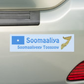 Somalia-Flagge + Karten-Autoaufkleber Autoaufkleber (Auf Auto)