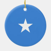 Somalia-Flagge Keramik Ornament (Hinten)
