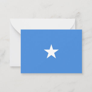 Somalia-Flagge Mitteilungskarte