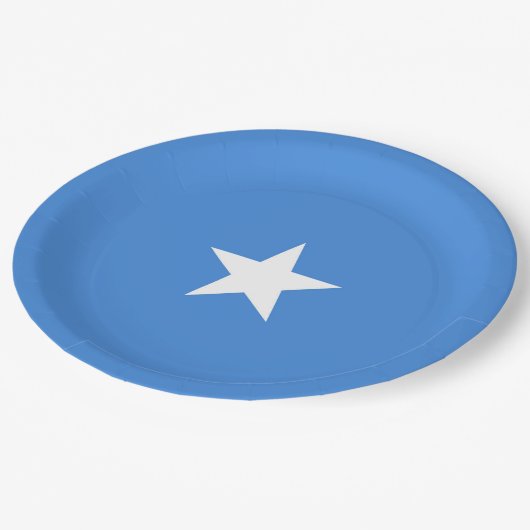 Somalia-Flagge Pappteller (Schrägansicht)