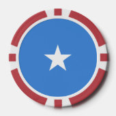 Somalia-Flagge Pokerchips (Vorderseite)