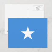 Somalia-Flagge Postkarte (Vorne/Hinten)