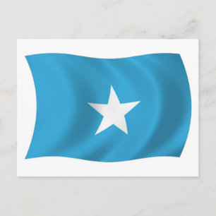 Somalia Flagge Postkarte