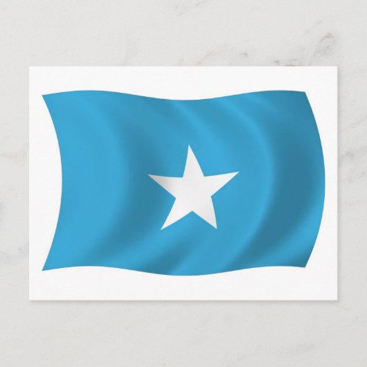 Somalia Flagge Postkarte (Vorderseite)